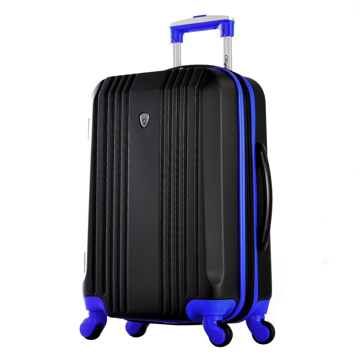 Black/Blue Carry-On Suitcase U80382