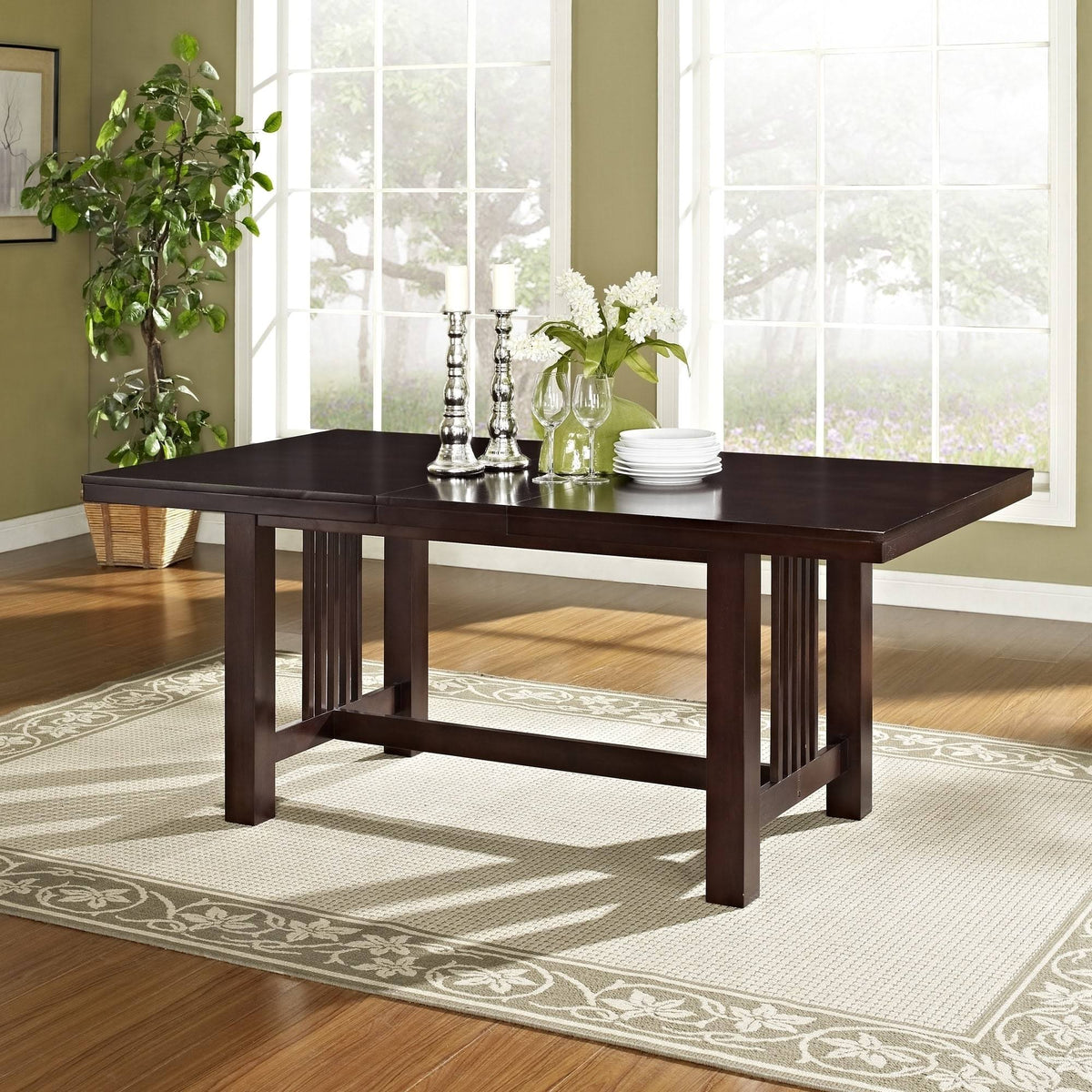 Cappuccino Brown Wood Dining Table R22543