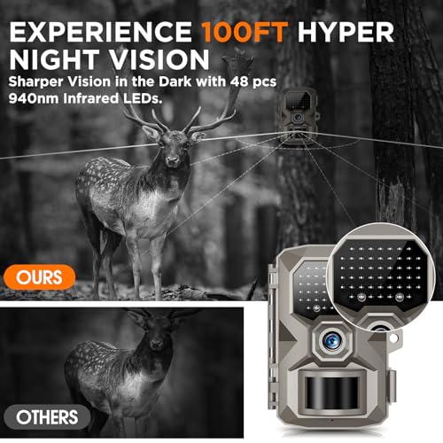 4K 48MP Trail Camera with Night Vision M40597