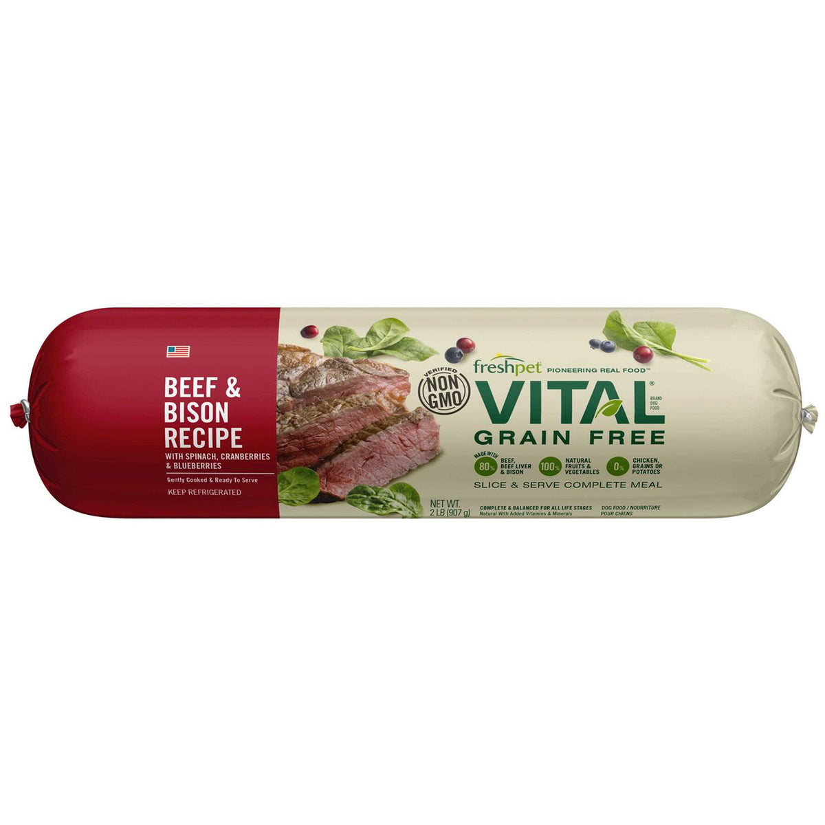 Grain-Free Beef & Bison Fresh Dog Food U79359