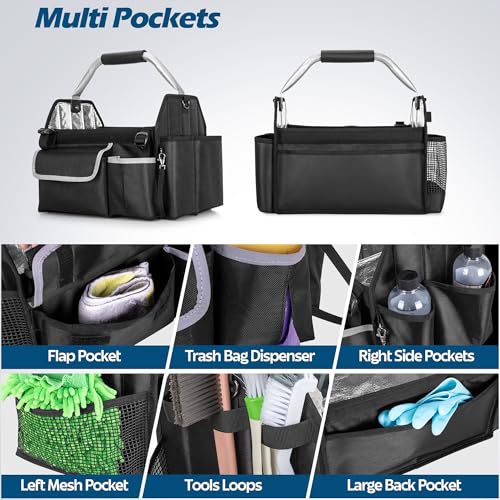 Collapsible Car Care Bag with Handle & Shoulder Strap V9956