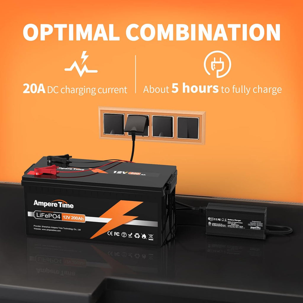 12V 300Ah LiFePO4 Battery with 20A Charger R2891
