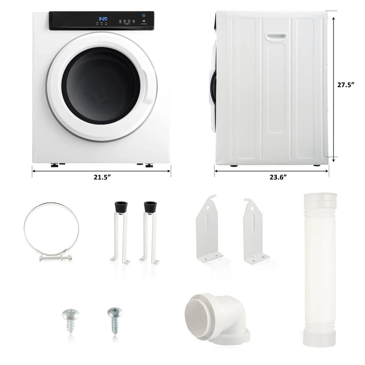 Electric Portable Clothes Dryer with Stainless Steel Tub V8042