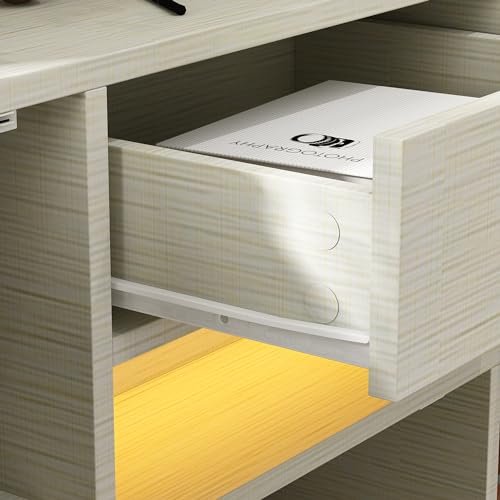 Light Grey Shoe Cabinet with 3 Doors and 2 Drawers C866