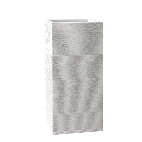 Black 31 Inch Tall Square Planter U2136