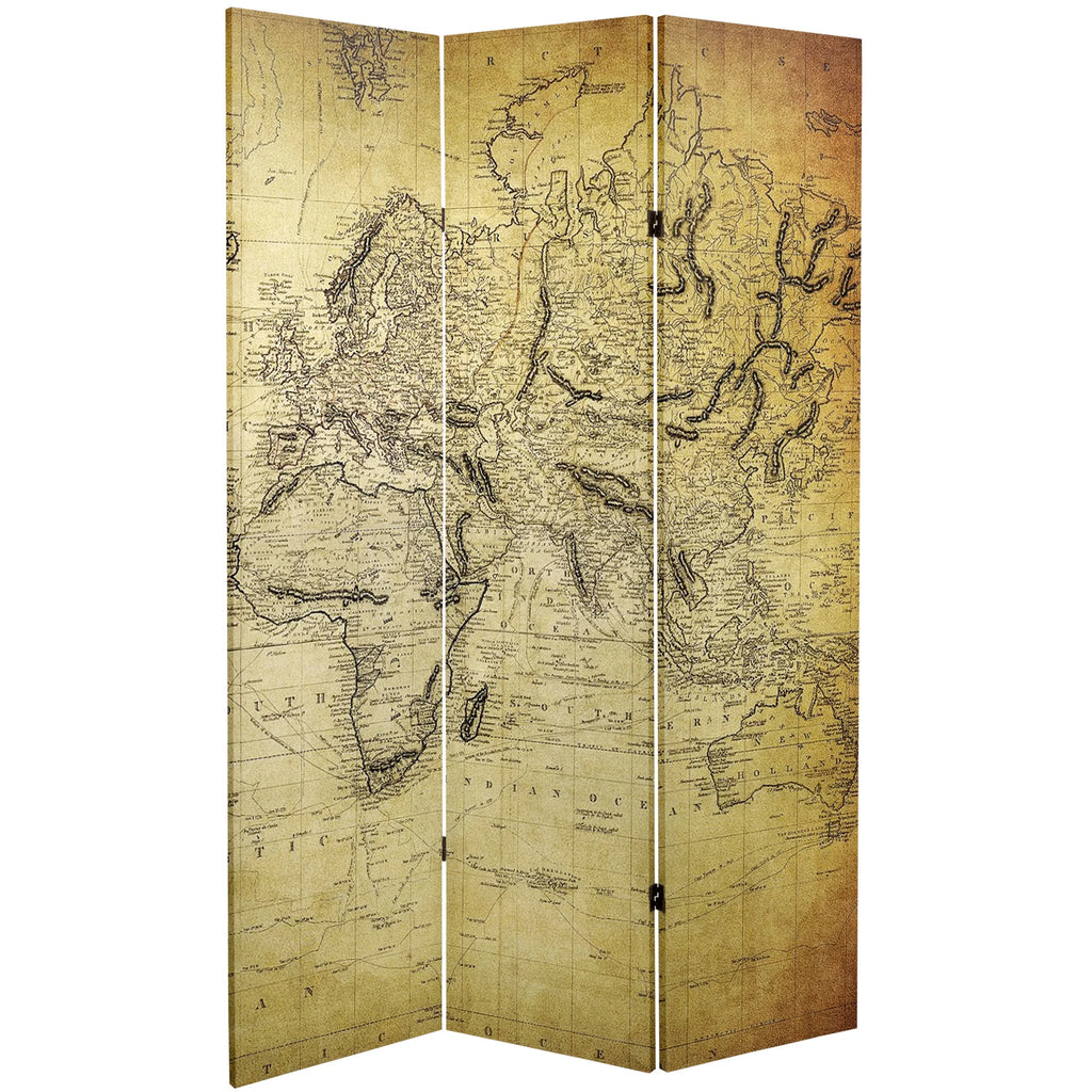6 ft. Tall Canvas Room Divider - 3 Panel W839539