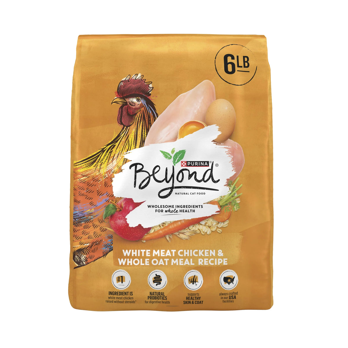 White Meat Chicken and Whole Oat Meal Dry Cat Food, 6 lb. Bag C880