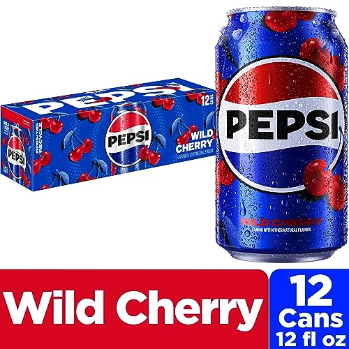 Wild Cherry Zero Sugar Cola Soda Pop, 12oz Cans (12 Pack) B7259