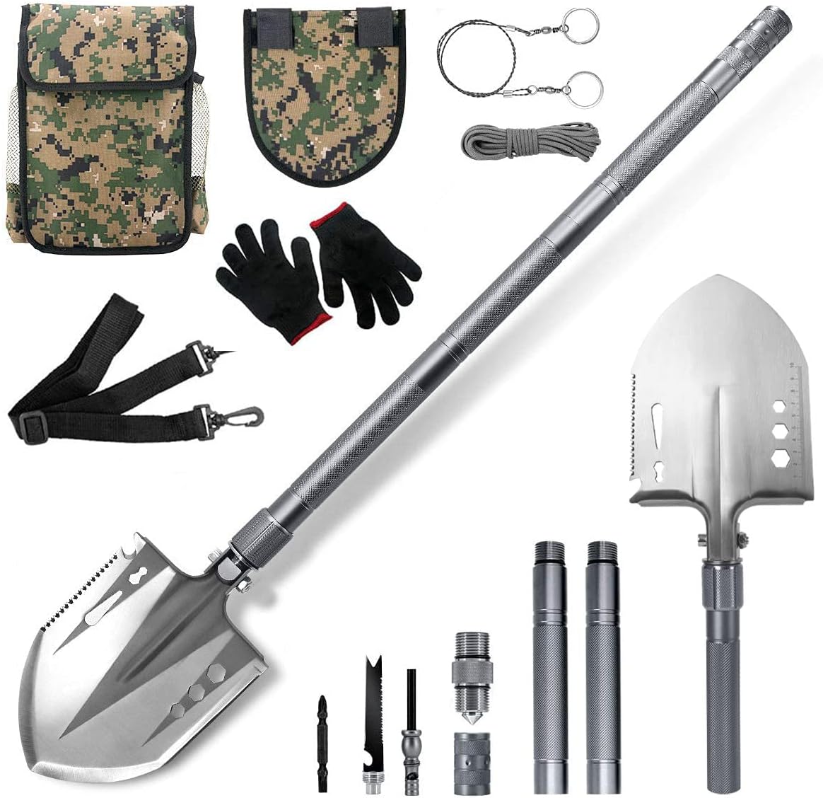 Folding Multifunctional Survival Shovel S41189