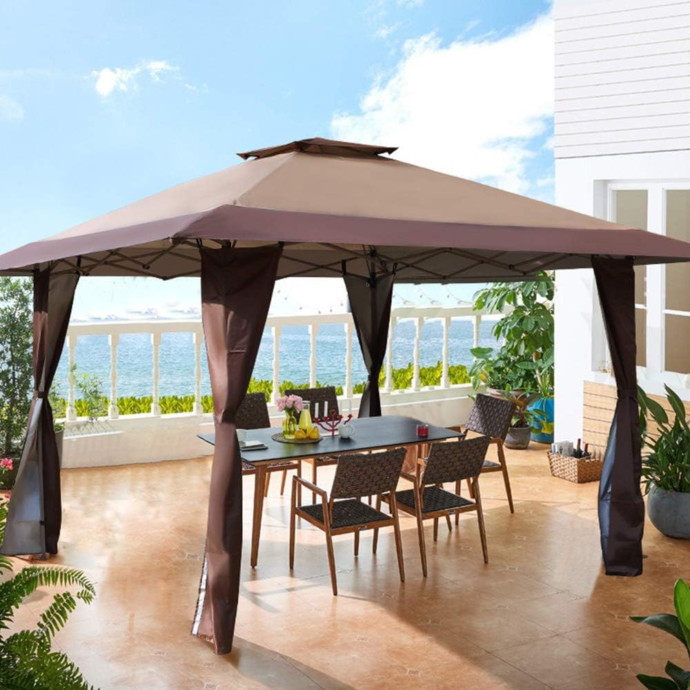 13'x13' UV Block Gazebo Canopy with Hardware Kits X332848