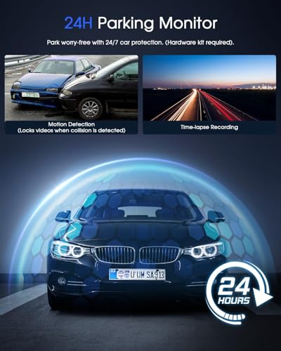 Mini Dash Cam with WiFi, 2K, WDR Night Vision, Parking Monitor U2864