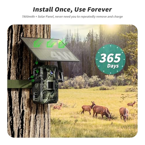 4G LTE Cellular Trail Camera with Live Streaming and Solar A329693
