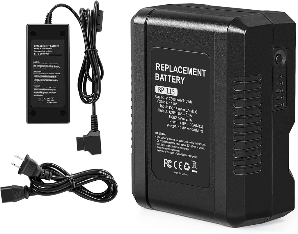 115Wh 7800mAh V Mount Battery with Dual D-Tap & USB Port M8553