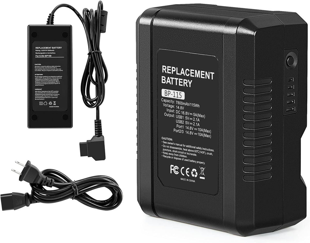 115Wh 7800mAh V Mount Battery with Dual D-Tap & USB Port M8553
