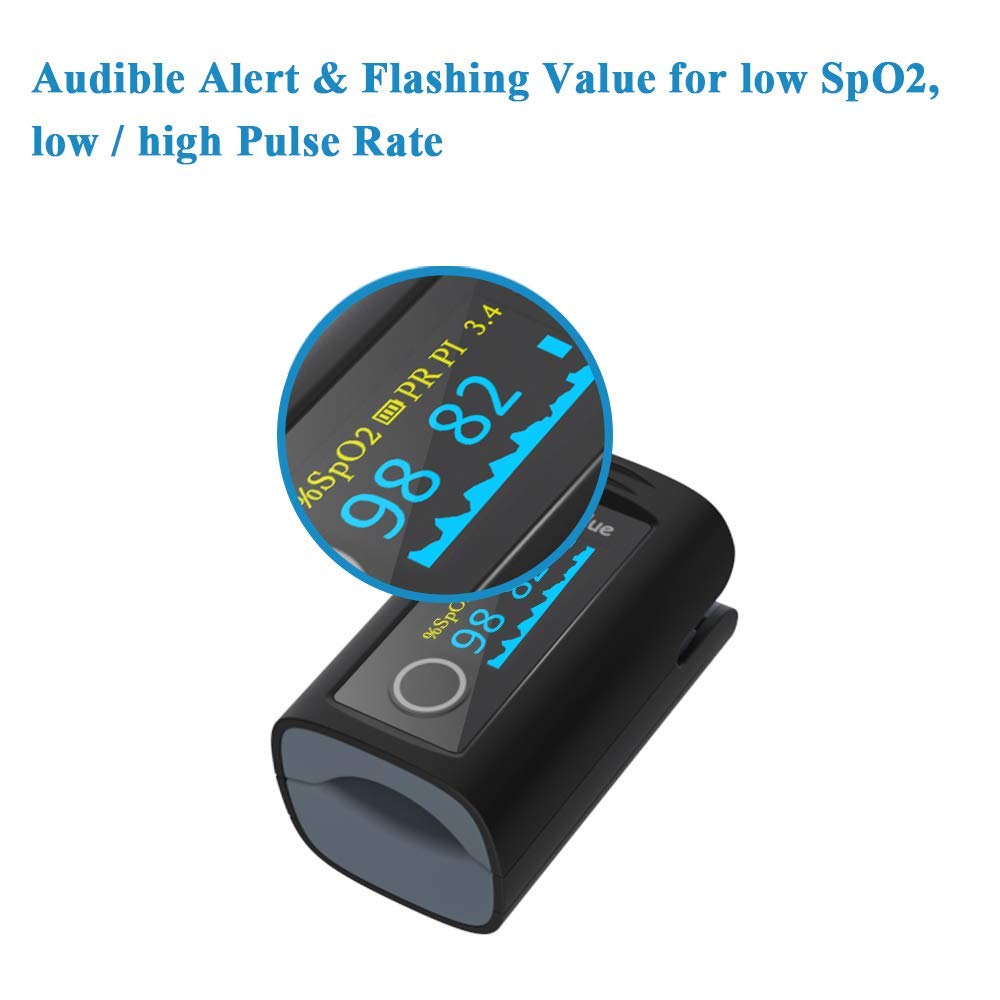 Bluetooth Fingertip Pulse Oximeter with Carry Bag Y161