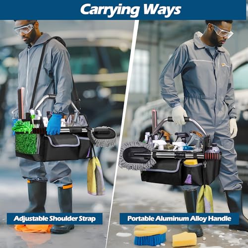 Collapsible Car Care Bag with Handle & Shoulder Strap V9956