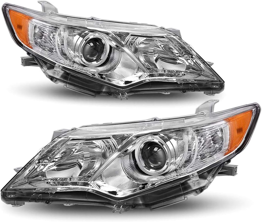 Headlight Assembly with Chrome Housing Clear Lens U3102