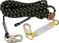 50 ft Vertical Lifeline Rope Assembly with Rope Grab Snap Hooks Y432