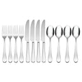 45-Piece Flatware Set, Silver N43229