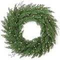 22 Inch Green Artificial Christmas Wreath P49893