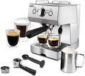 Silver Stainless Steel 15 Bar Espresso Machine N12340