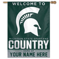 Michigan State Spartans 27 x 37 1-Sided Vertical Banner X964