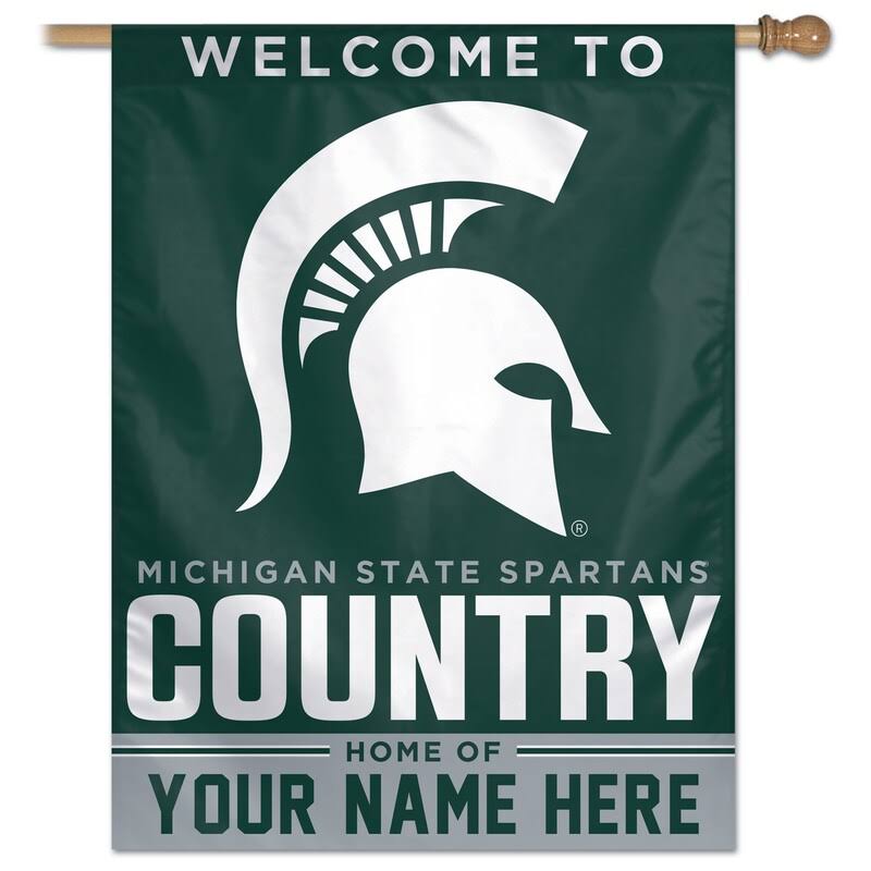 Michigan State Spartans 27 x 37 1-Sided Vertical Banner X964