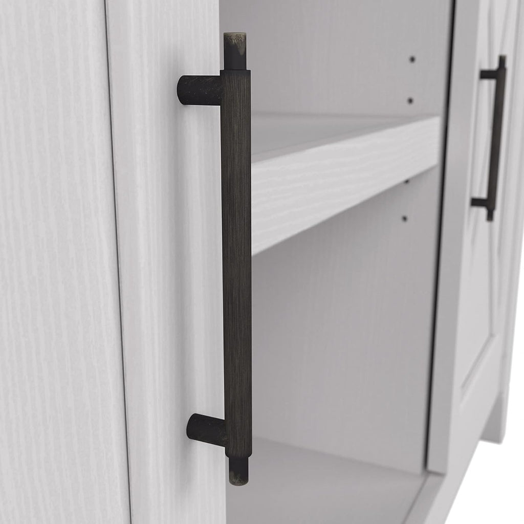 Pure White Oak Accent Cabinet with Doors W506