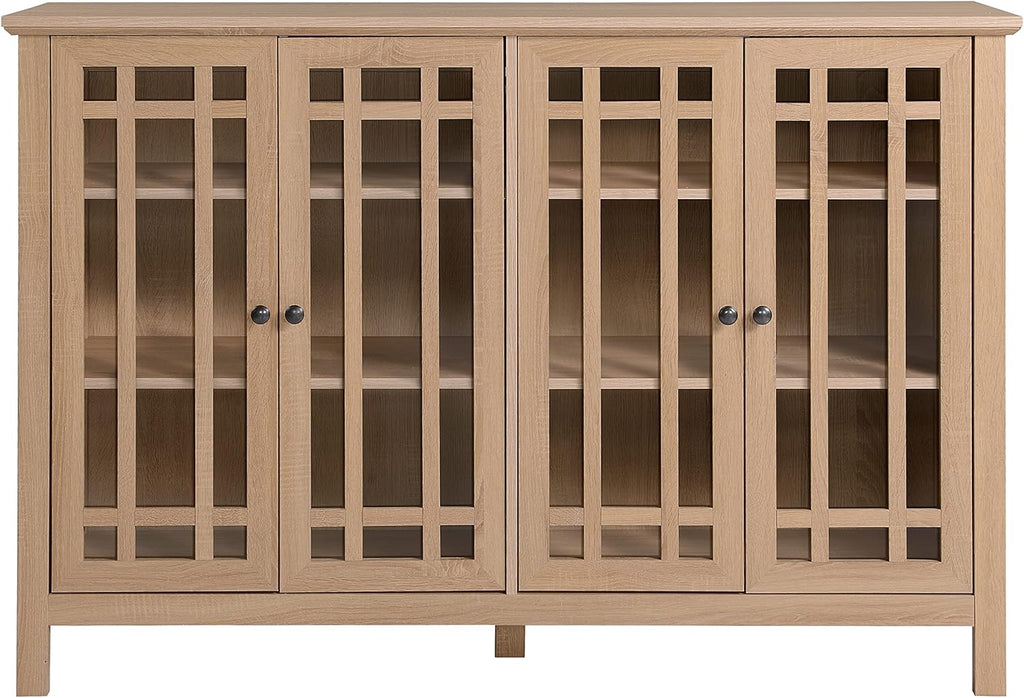 4 Door Glass Accent Cabinet Y75681