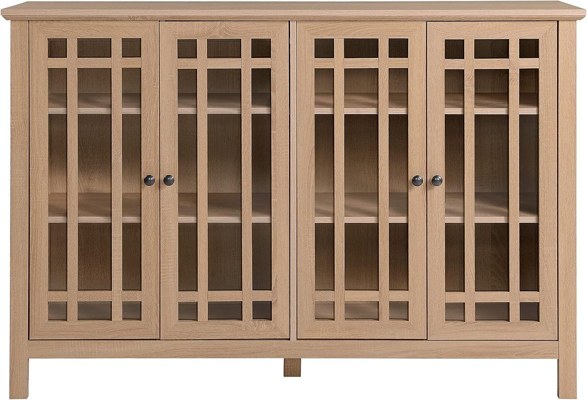 4 Door Glass Accent Cabinet Y75681