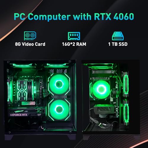 Intel Core i5 14400F RTX 4060 32GB RAM 1TB SSD Tower Computer H95267