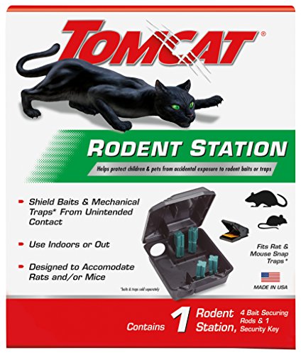 Rodent Station with 4 Bait Securing Rods and 1 Security Key D5011