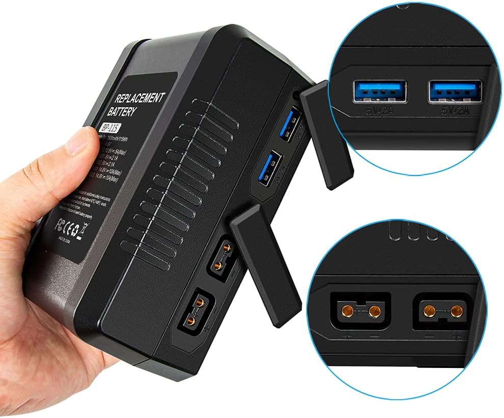 115Wh 7800mAh V Mount Battery with Dual D-Tap & USB Port M8553