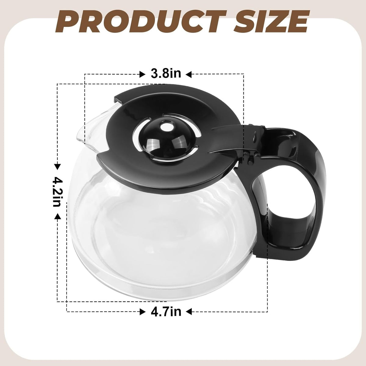 4-Cup Glass Carafe G251