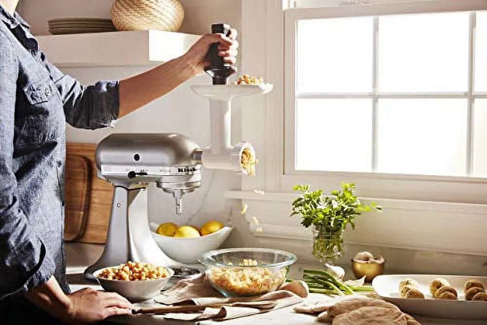 White Food Grinder Attachment R868