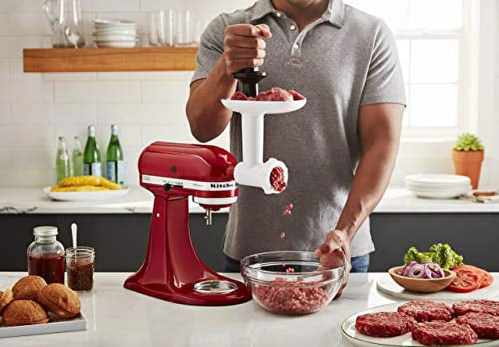 White Food Grinder Attachment R868