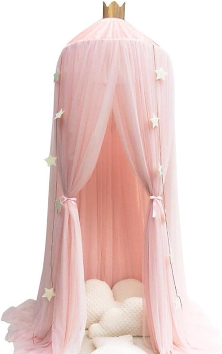 Pink Small Lace Mosquito Net Canopy L1621