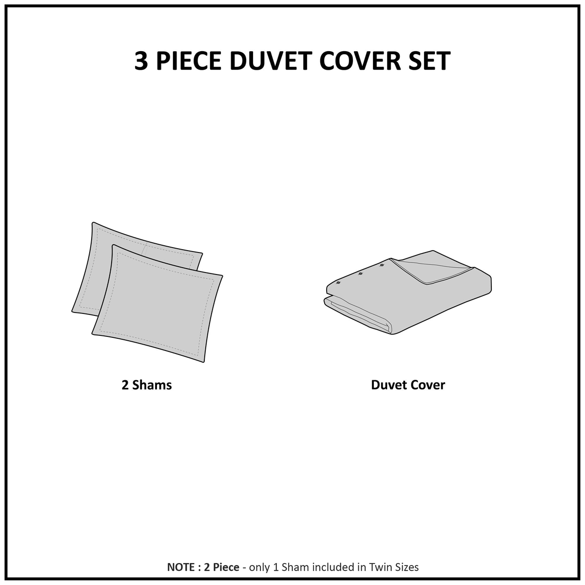 3 Piece Tufted Cotton Chenille Damask Duvet Cover Set White King/Cal King L6379