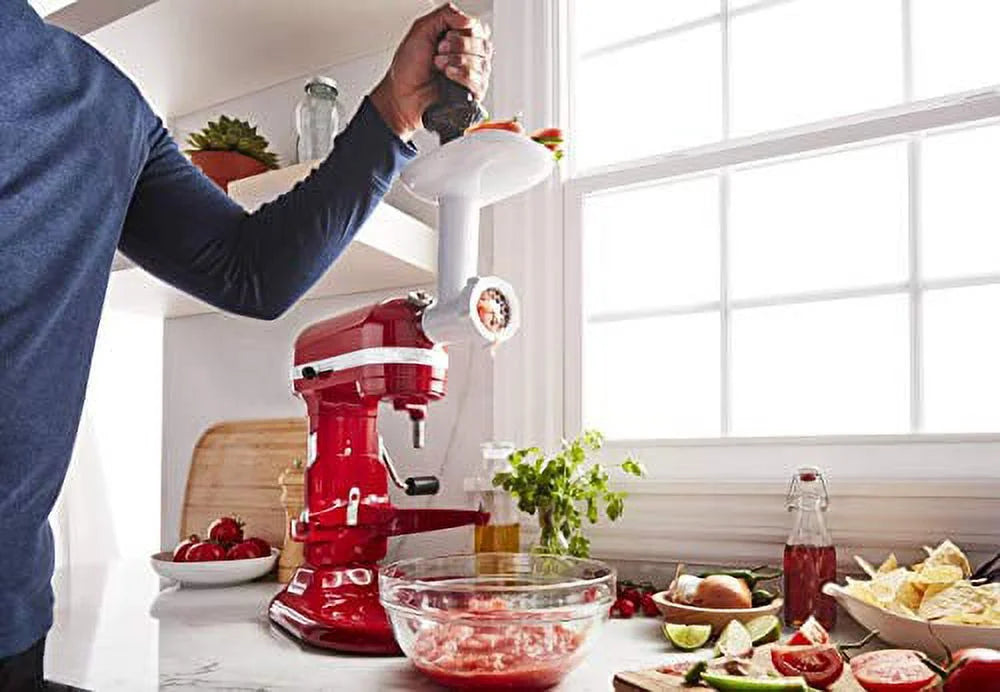 White Food Grinder Attachment R868