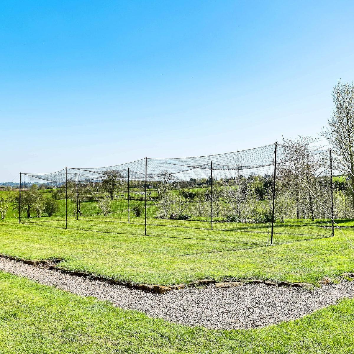 Baseball Batting Cage with Steel Poles X49282