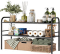 2 Tier Expandable Under Sink Organizer Shelf with 8 Removable Panels A37371