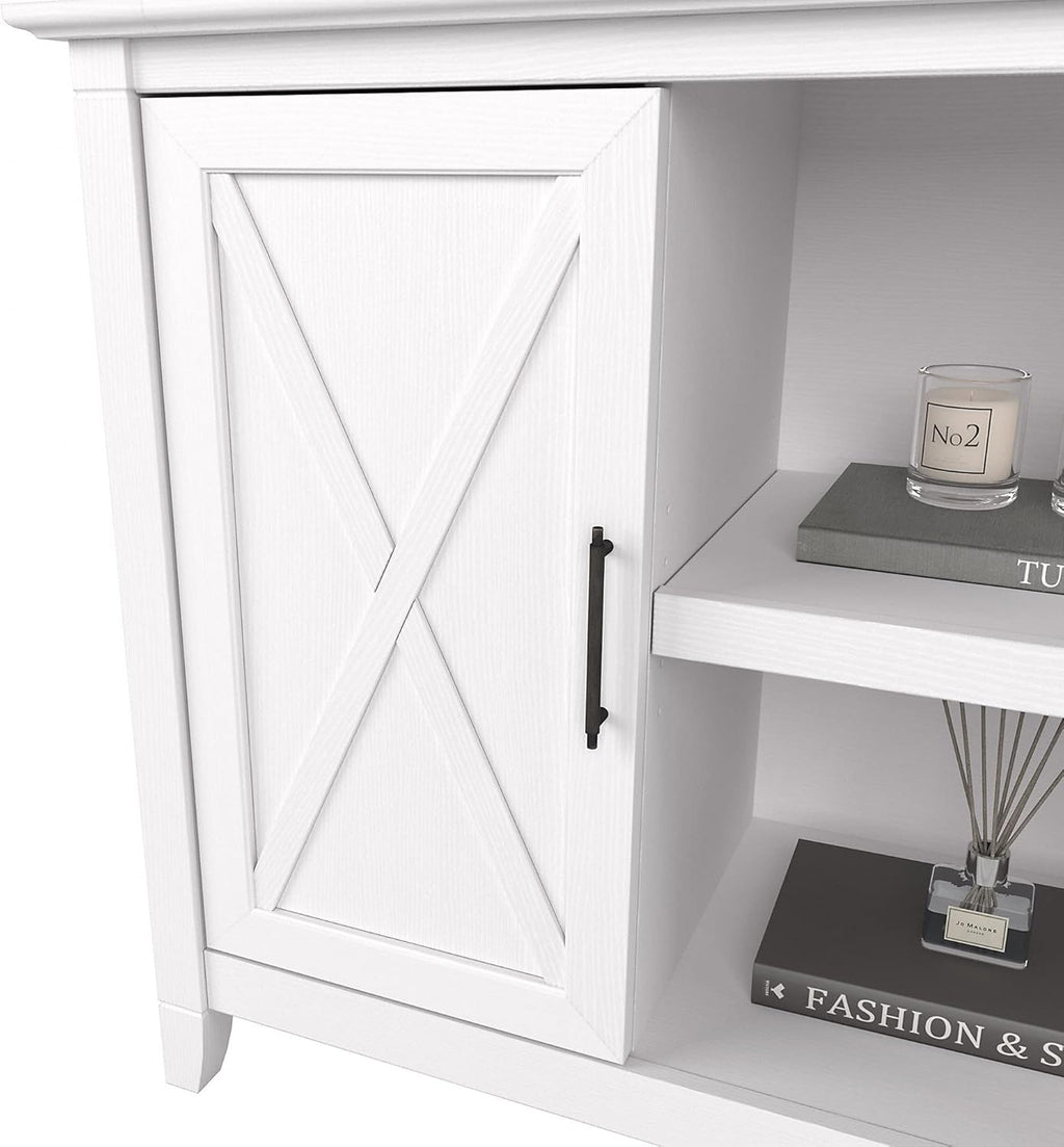 Pure White Oak Accent Cabinet with Doors W506