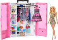 Blonde Fashion Doll & Pink Closet Playset with Clothes & 12 Accessories F563975