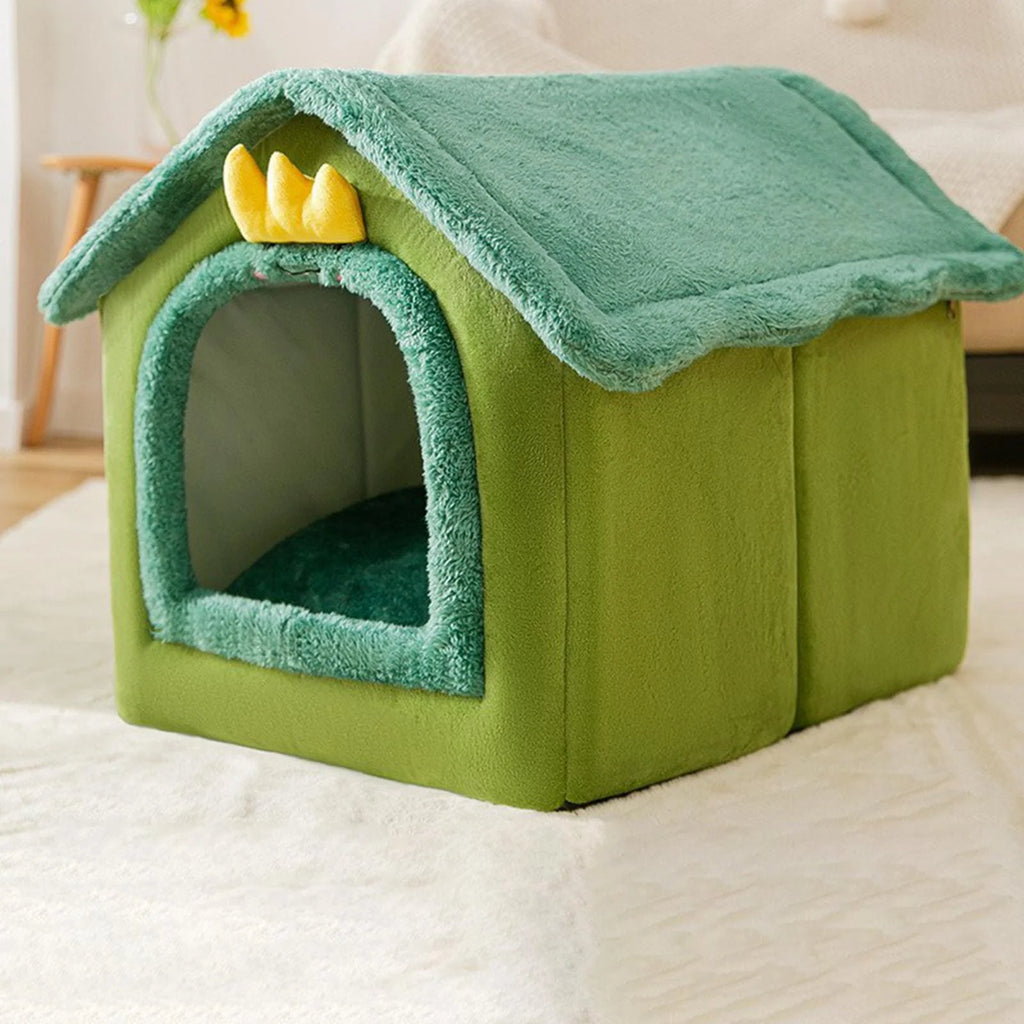 Cats Bed Sleeping House Cave Non Slip Kennel Warm Tent N10506