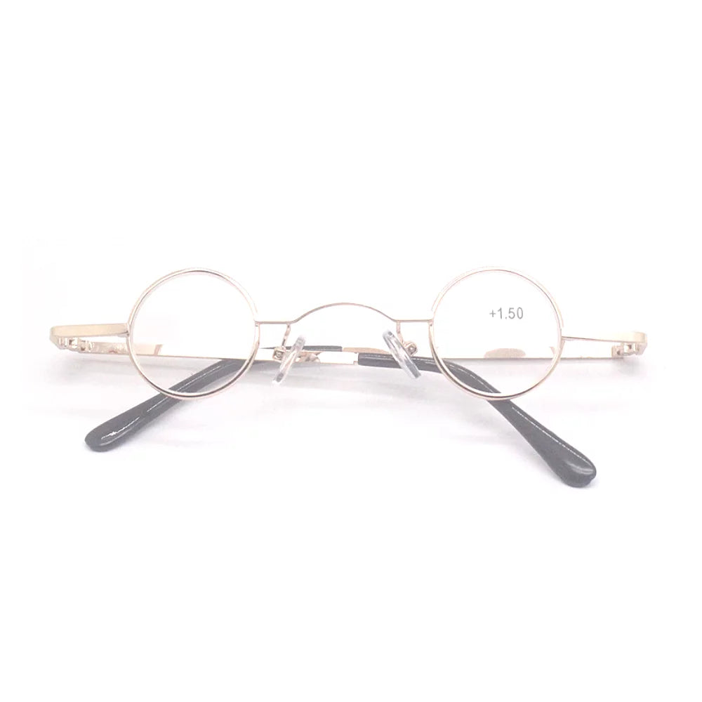 3 Pairs Small Round Metal Reading Glasses M300