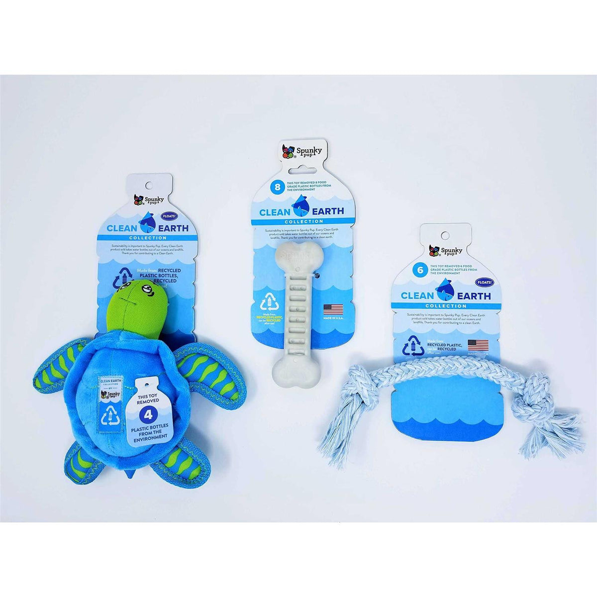 Clean Earth Plush Turtle Dog Toy S828