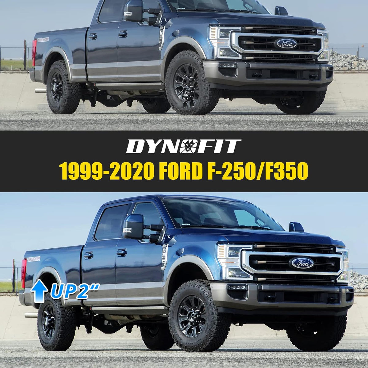 2 Inch Rear Lift Kit with Blocks and U-bolts Set I983838