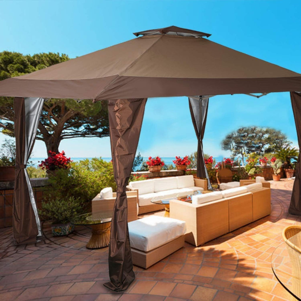 13'x13' UV Block Gazebo Canopy with Hardware Kits X332848