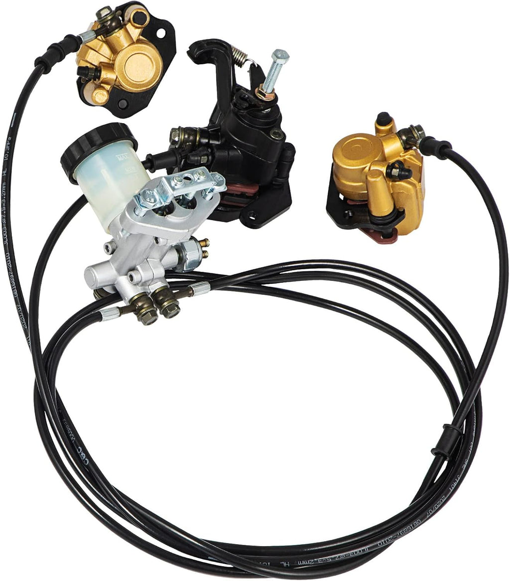 150cc Go Kart Hydraulic Brake Kit with Master Cylinder, Hose, Caliper, Pad P806