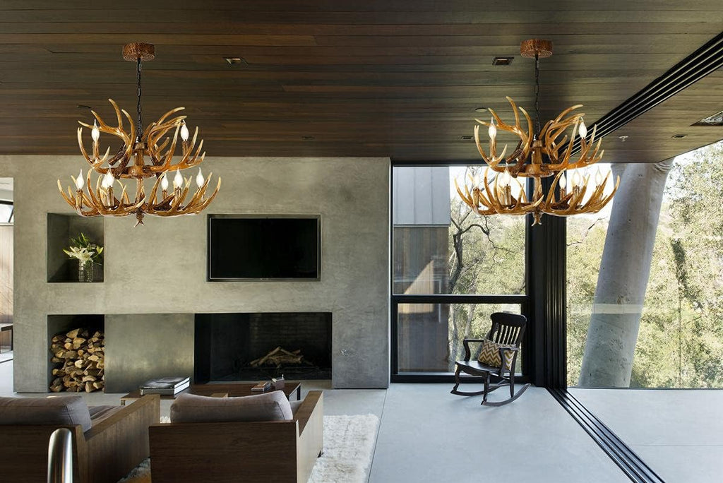 Antler Chandelier 9 Lights E12 Base G97158
